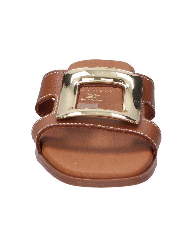 Sandalias planas para mujer LRK 5565 marrón