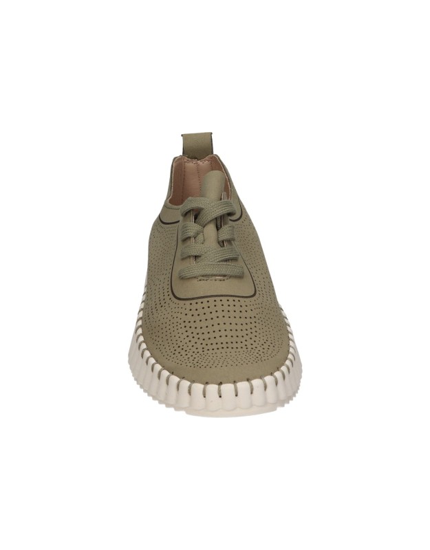 Zapatos con cuña para mujer SKYDIVA XD verde khaki