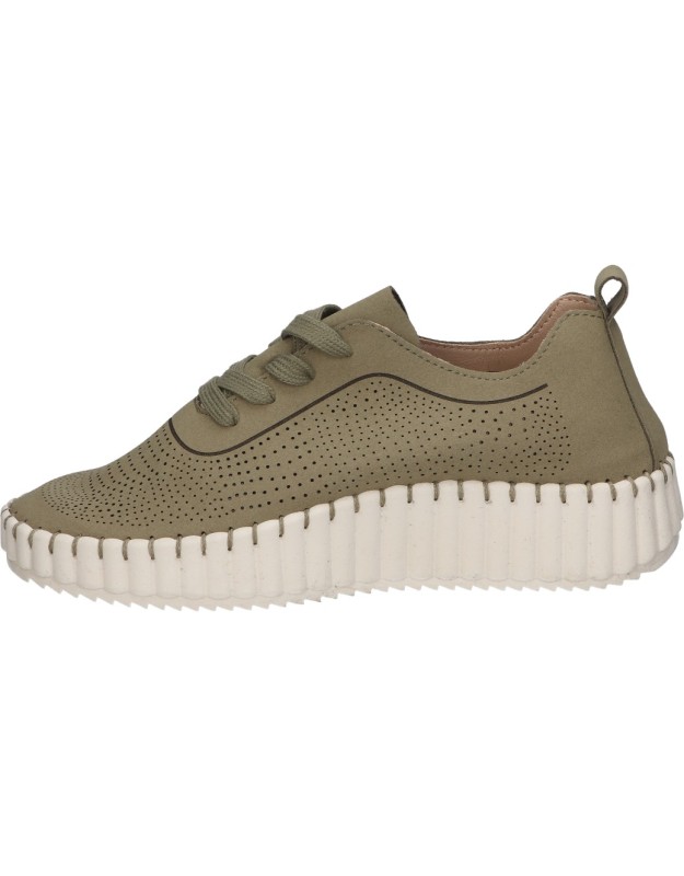 Zapatos con cuña para mujer SKYDIVA XD verde khaki