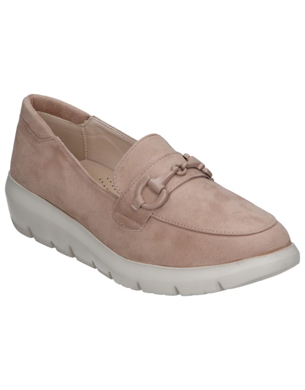 Zapatos mocasines para mujer AMARPIES ABZ28580 color taupe