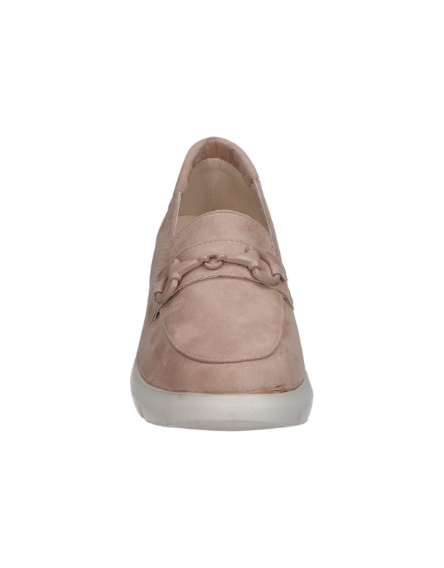 Zapatos mocasines para mujer AMARPIES ABZ28580 color taupe