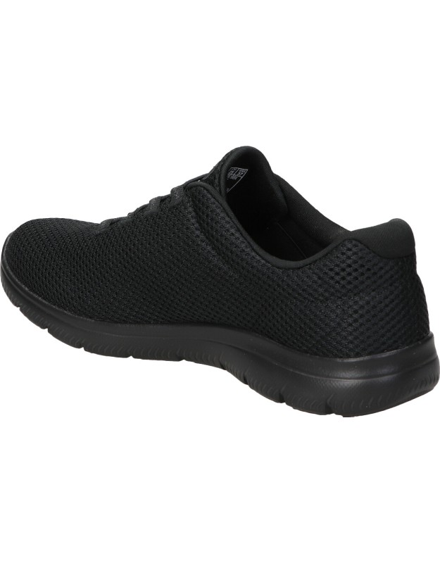 Zapatillas color negro de memory foam SKECHERS 12985-bbk
