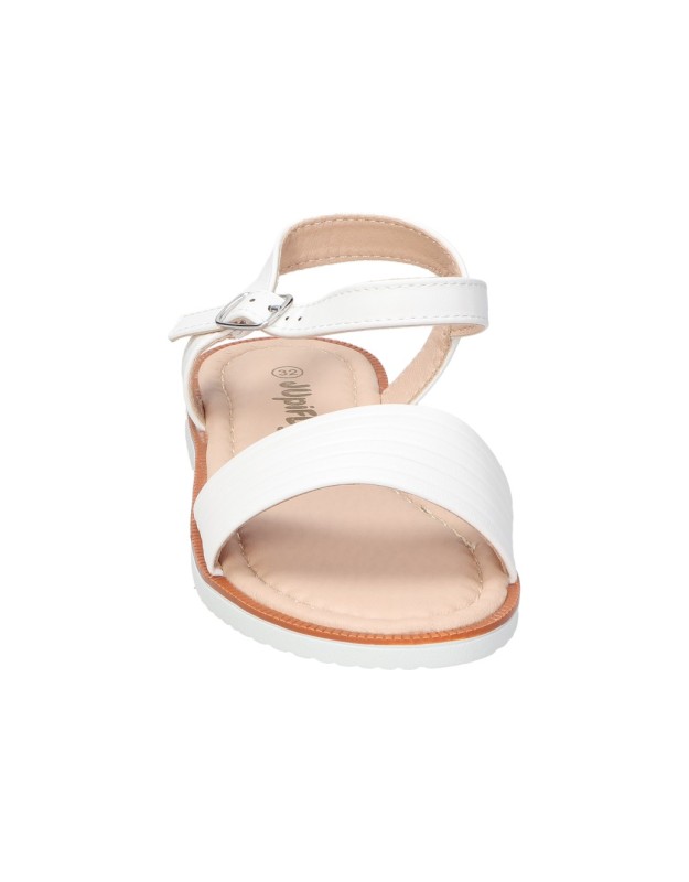 Sandalias cómodo de niña JUPIFLY 7023 color blanco