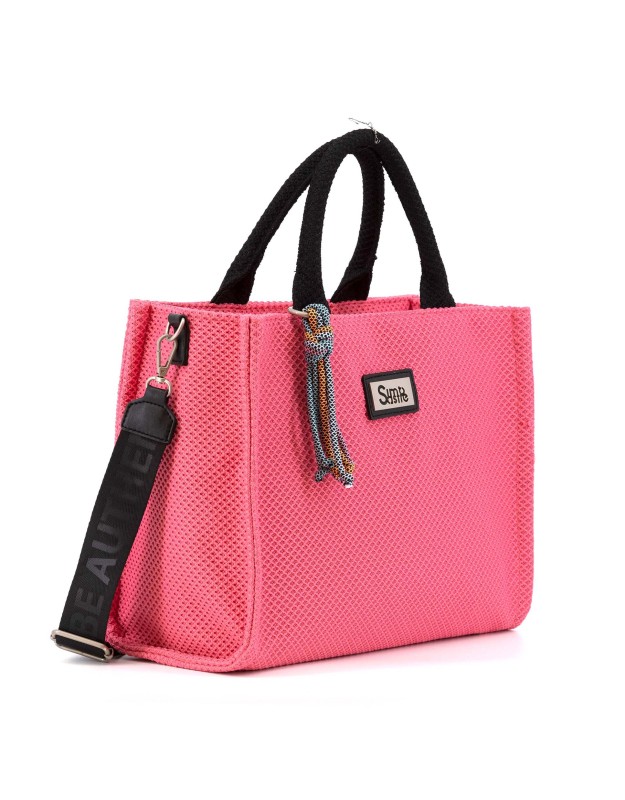 Bolso con asas fucsia SIMOSASTRE S1007