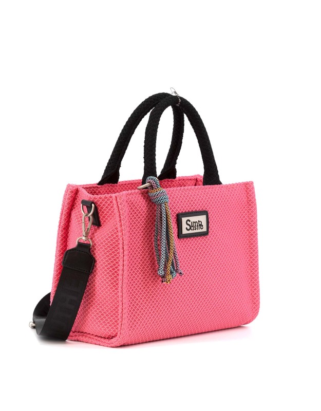 Bolso con asas fucsia SIMOSASTRE S1006