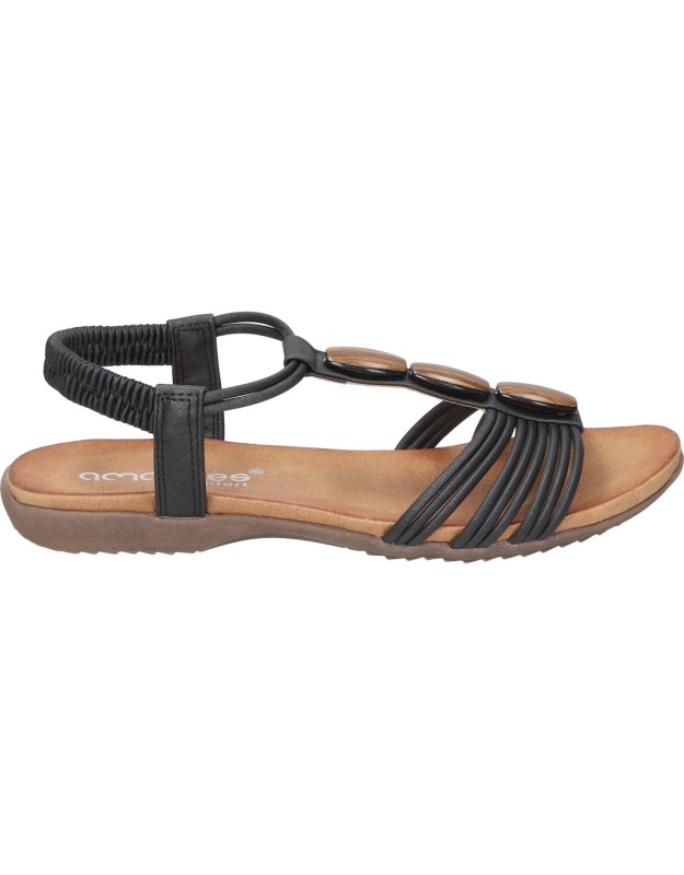 sandalias comodo de mujer amarpies abz28688 color negro 36