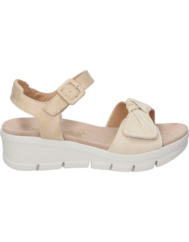 sandalias amarpies abz28602 beige para mujer 41