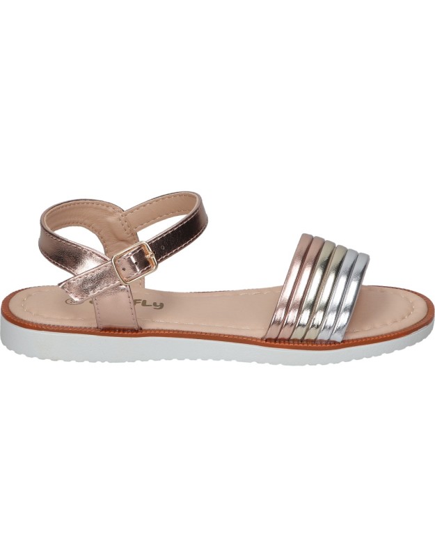 sandalias para nina plana jupifly 7023 en multicolor 33