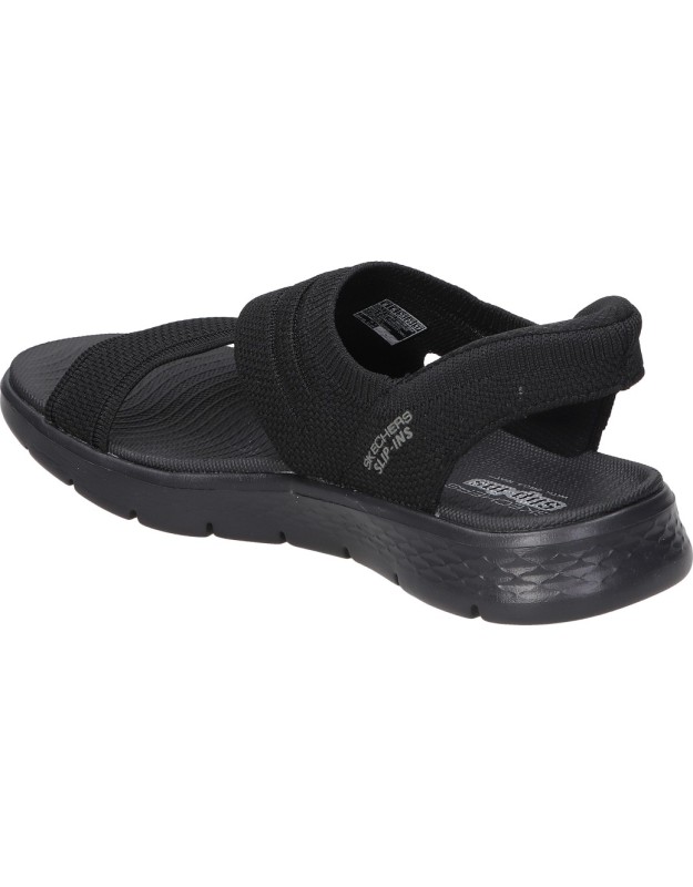 Sandalias slip ins de mujer SKECHERS 141482-bbk color negro