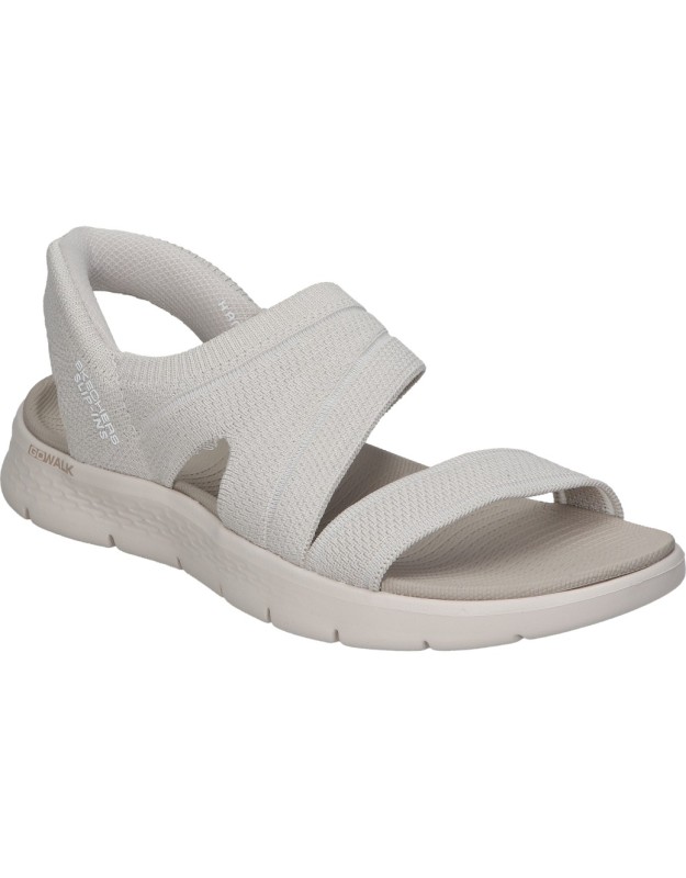Sandalias slip ins de mujer SKECHERS 141482-nat color blanco