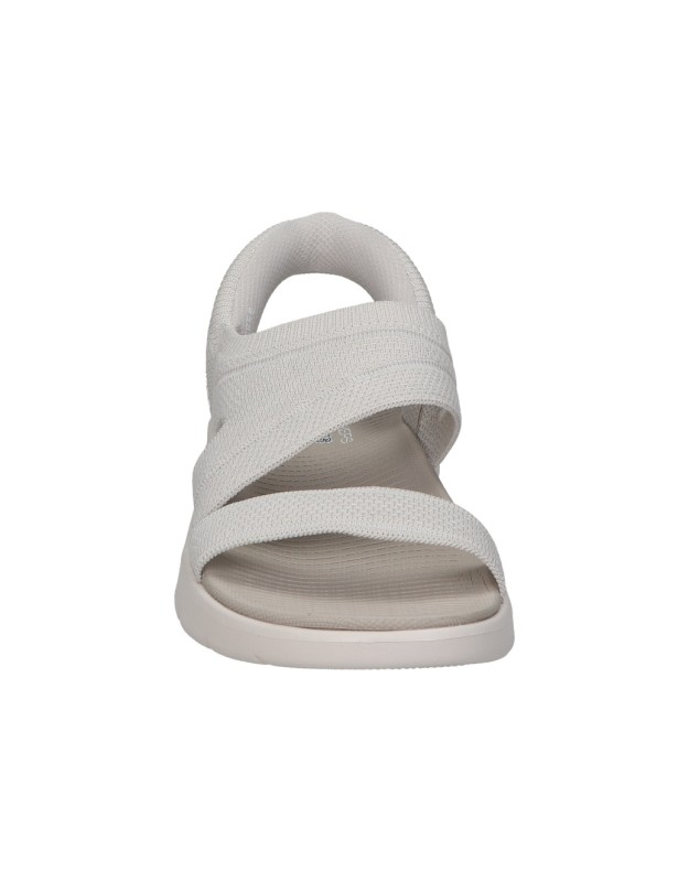 Sandalias slip ins de mujer SKECHERS 141482-nat color blanco