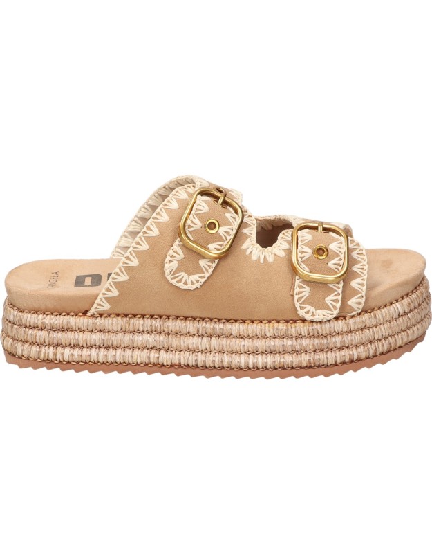 sandalias con plataforma camel dangela dhf28049 41