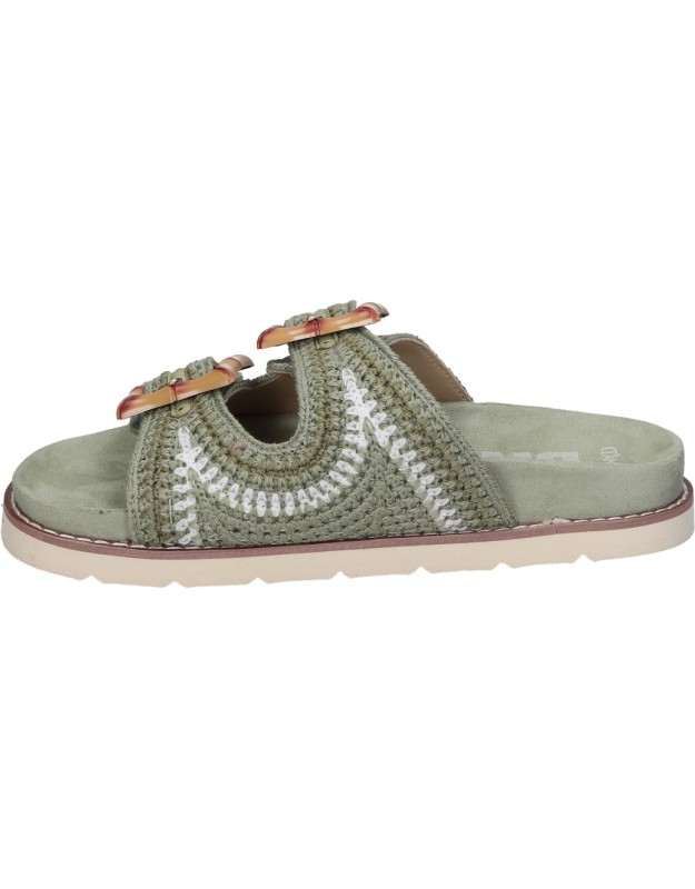 Sandalias para mujer D'ANGELA DHF28041 verde khaki
