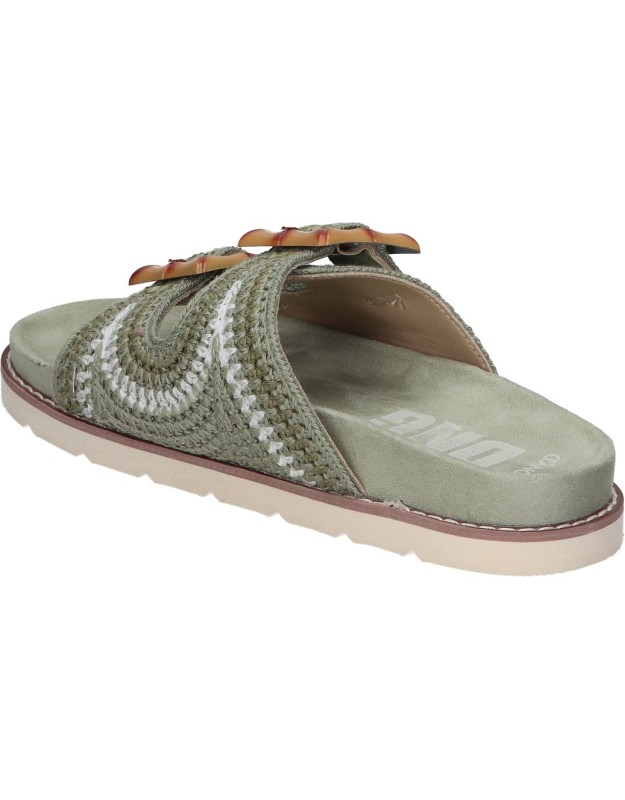 Sandalias para mujer D'ANGELA DHF28041 verde khaki