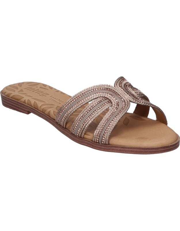 Sandalias planas para moda joven MUSTANG 54500 color champán