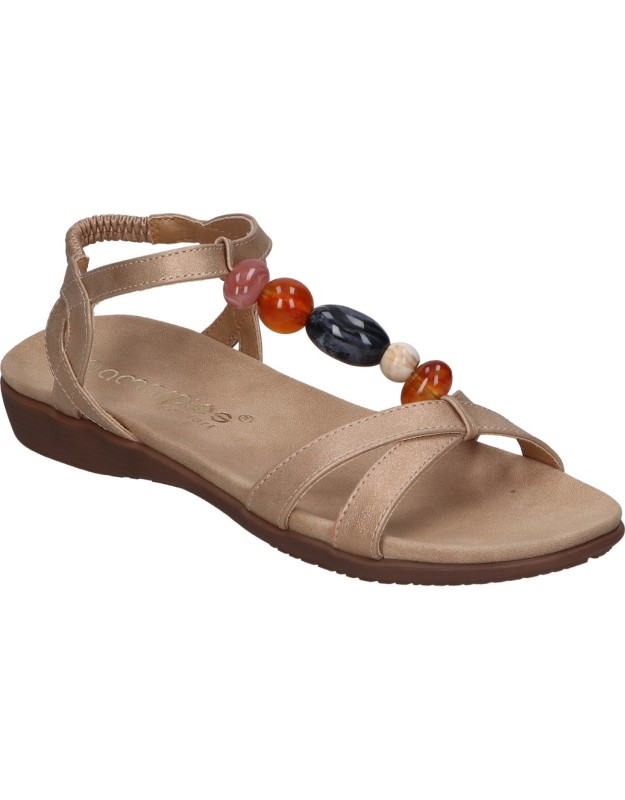 Sandalias planas para mujer AMARPIES AKO28550 marrón