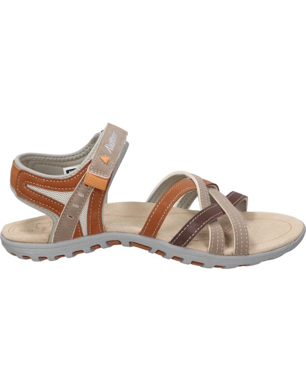 Sandalias para mujer plana NICOBOCO calery 25 en marrón