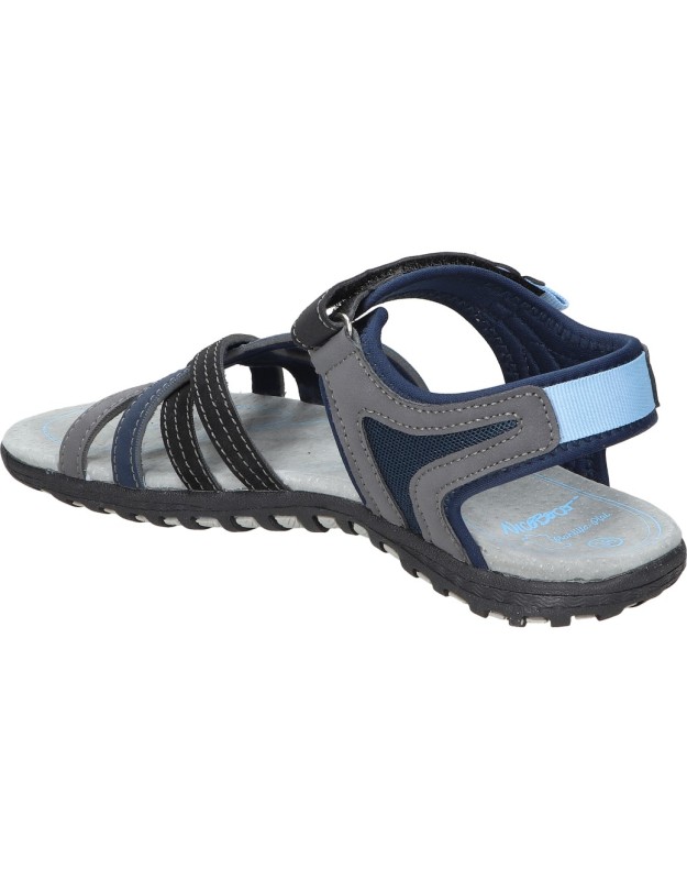 Sandalias para mujer plana NICOBOCO calery 25 en negro