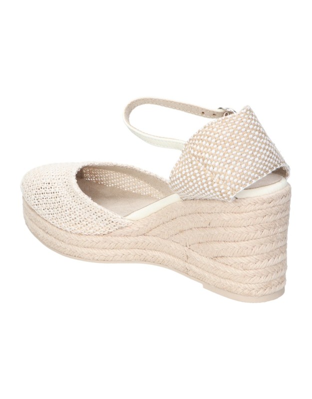Alpargatas con cuña para mujer SKYDIVA Match beige