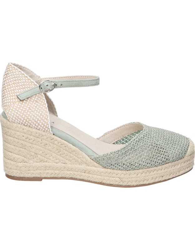 Alpargatas con cuña para mujer SKYDIVA Match verde