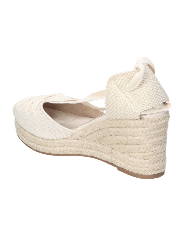Alpargatas con cuña para mujer SKYDIVA Cute beige