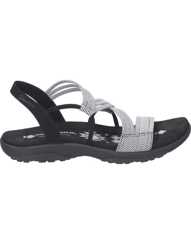 Sandalias color negro de cómodo SKECHERS 41180-bkw