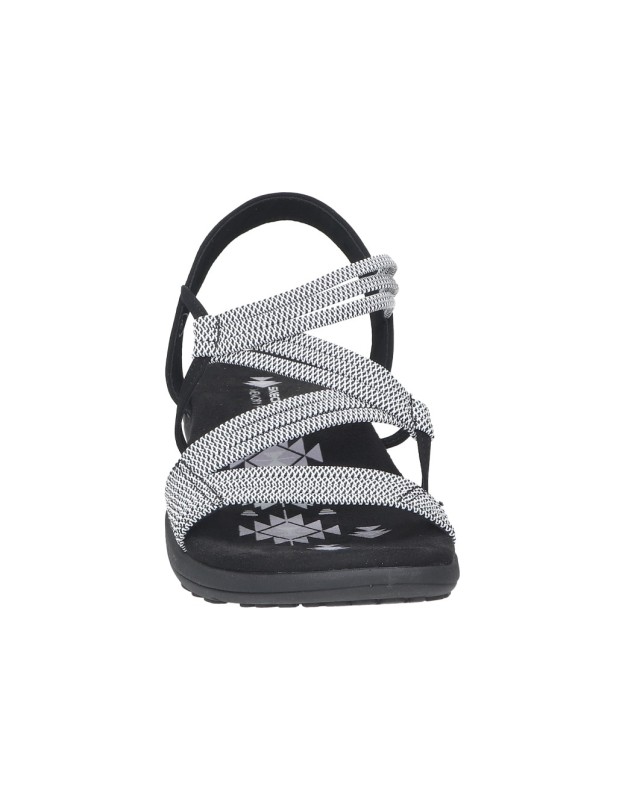 Sandalias color negro de cómodo SKECHERS 41180-bkw