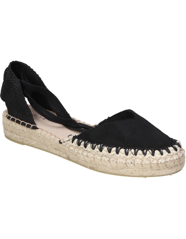Alpargatas planas para mujer SKYDIVA Besty negro