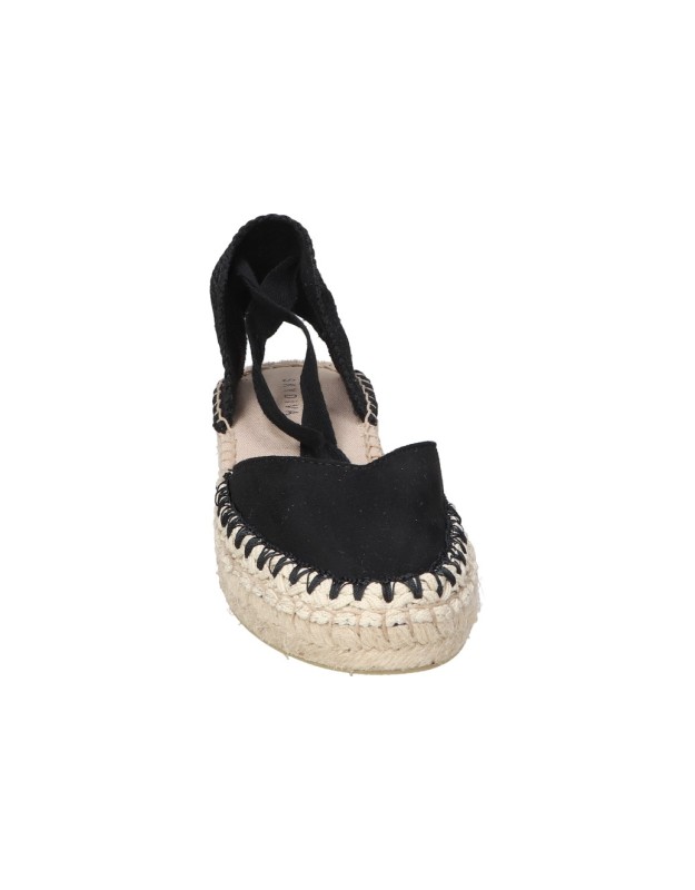 Alpargatas planas para mujer SKYDIVA Besty negro