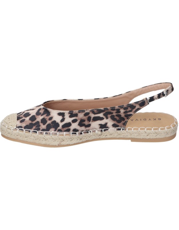 Alpargatas planas para mujer SKYDIVA LOL animal print