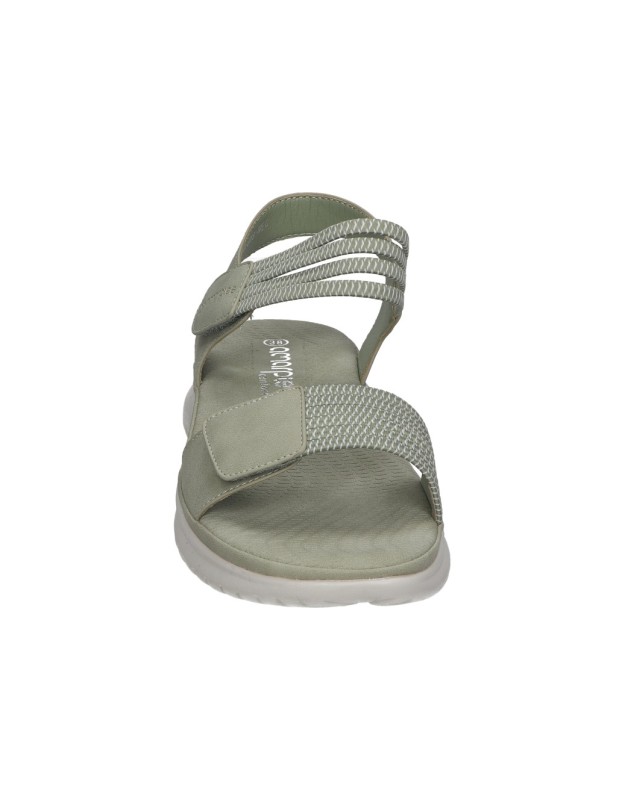 Sandalias planas para mujer AMARPIES ABZ26586 verde