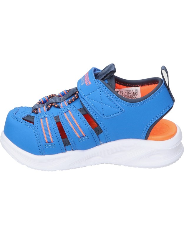 Sandalias con luces para niño SKECHERS S-Lights Sola Glow Sandal 407033N-BLNV azul