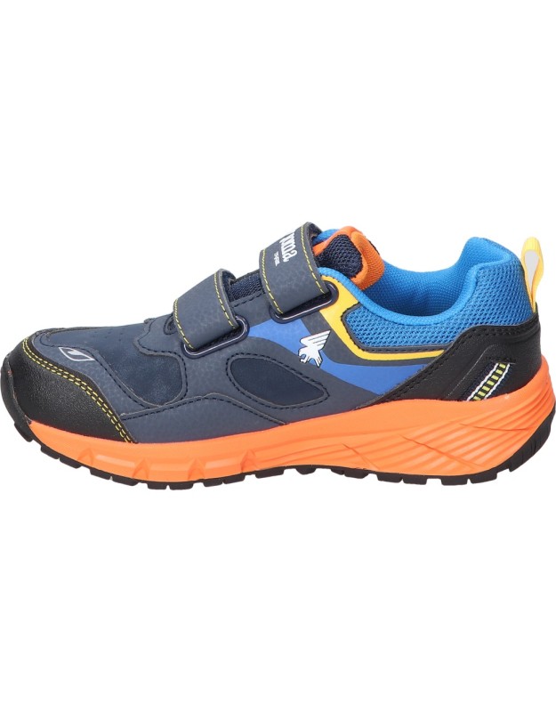 Zapatillas Joma Show Junior negras con detalles en naranja y azul