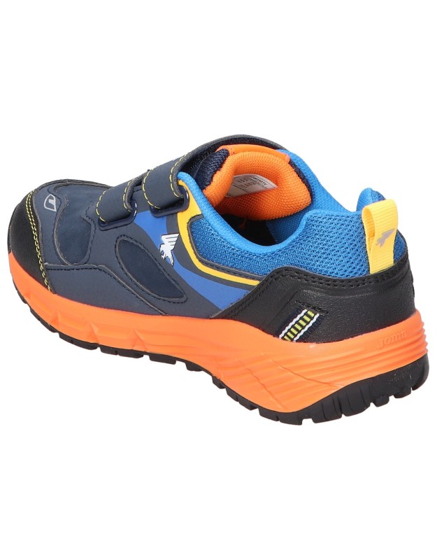 Zapatillas Joma Show Junior negras con detalles en naranja y azul