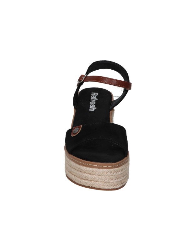 Sandalias veganas de tacón para mujer REFRESH 172578 negro
