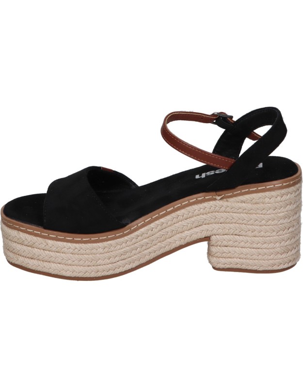 Sandalias veganas de tacón para mujer REFRESH 172578 negro