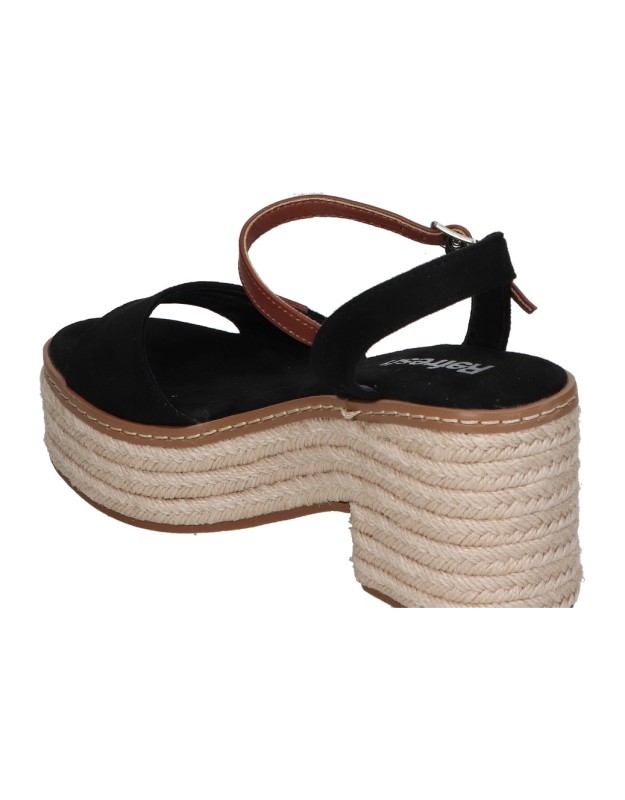 Sandalias veganas de tacón para mujer REFRESH 172578 negro