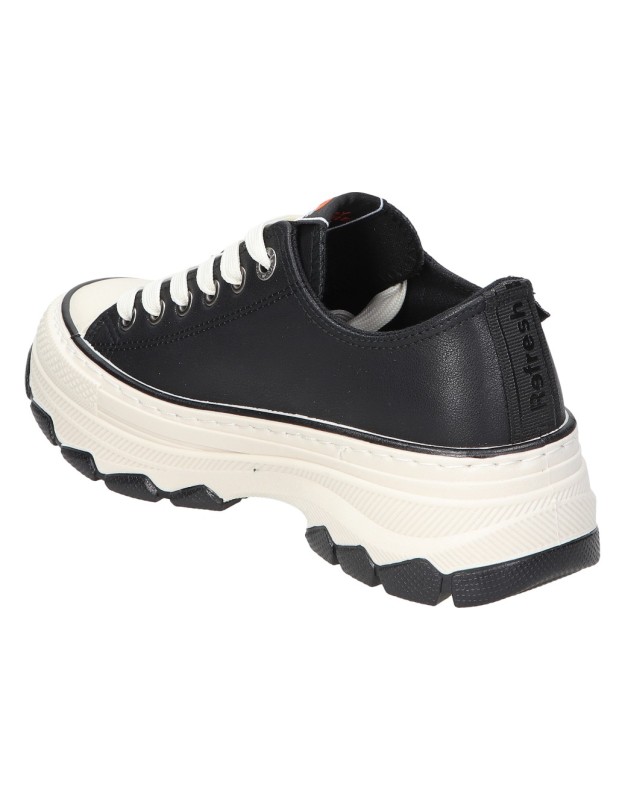 Zapatillas con plataforma para mujer REFRESH 173079 negro