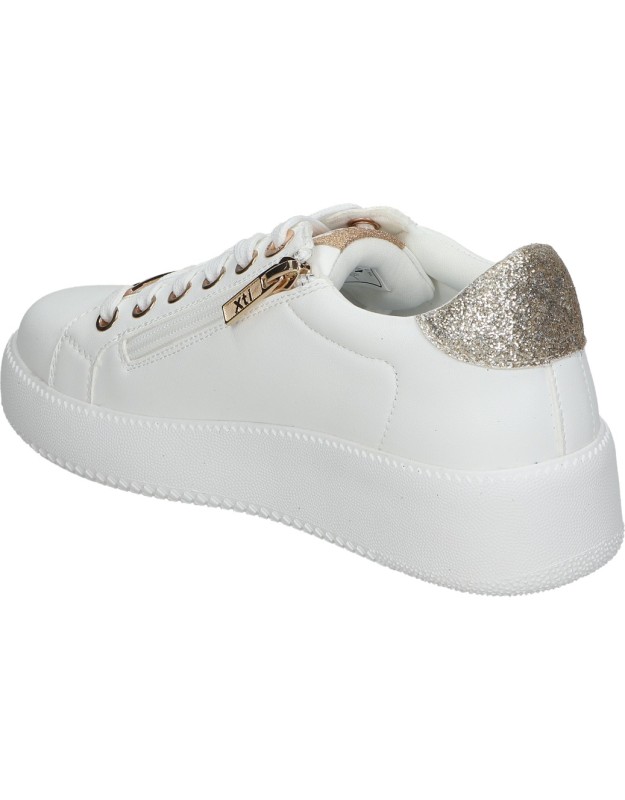 Zapatillas para niña XTI KIDS 150945 blanco y dorado