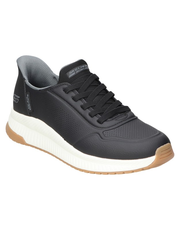 Zapatillas para hombre SKECHERS Slip-ins: BOBS Sport Squad 4 Direct Step 118424-BLK negro