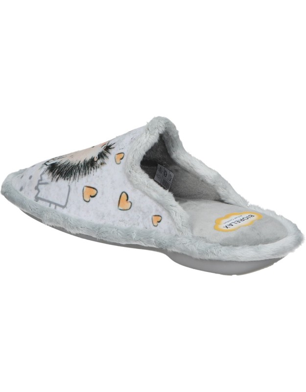 Zapatillas de casa destalonadas para mujer COSDAM 4631 gris