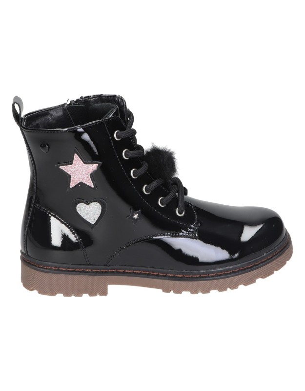 botas y botines para nina plana xti kids 151092 en negro 26