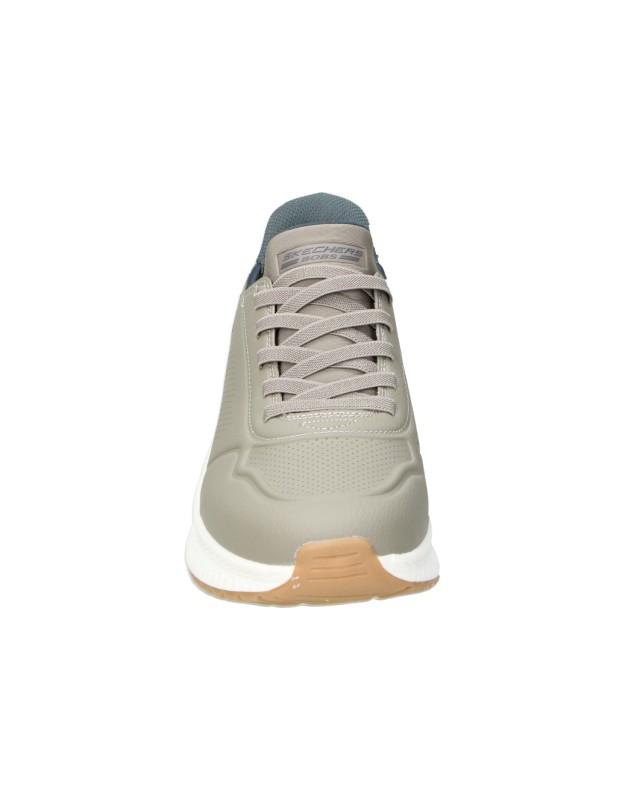 Zapatillas para hombre plana SKECHERS 118424-tpe en taupe