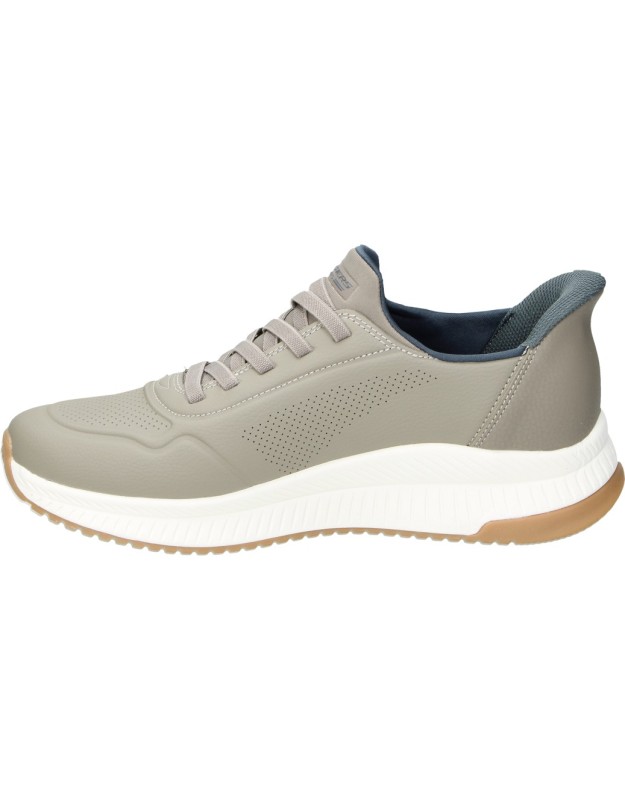 Zapatillas para hombre plana SKECHERS 118424-tpe en taupe