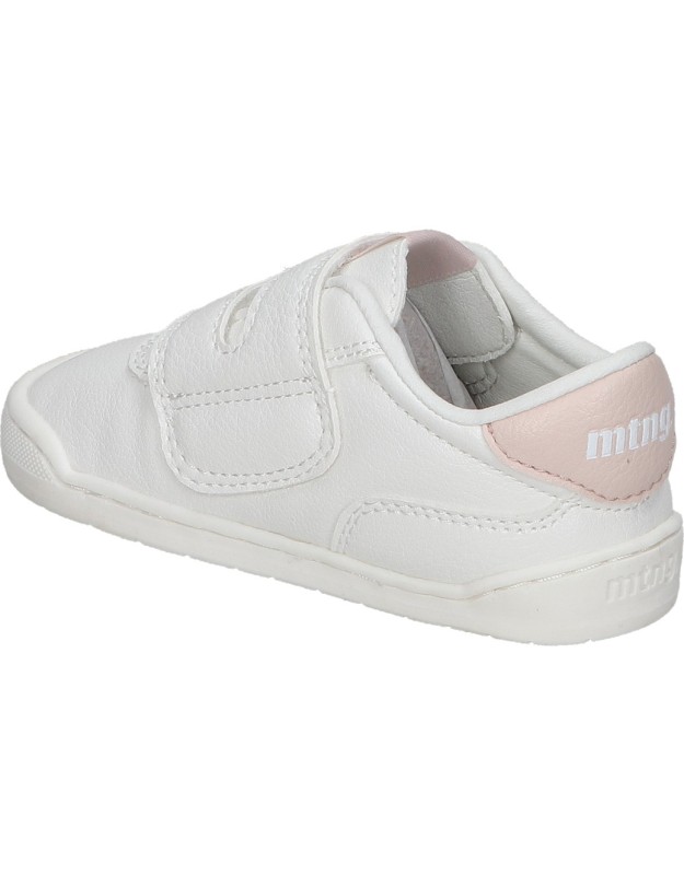 Zapatillas barefoot infantiles MUSTANG Free Baby 48909 blanco y rosa