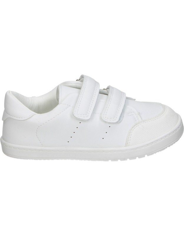 zapatillas colegiales barefoot infantiles pekes 8027 blanco 31