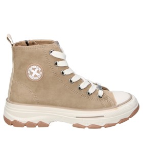 Zapatillas veganas altas para moda joven XTI KIDS 151321 color taupe