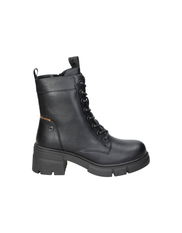 botines veganos con tacon para mujer refresh 172906 negro 38