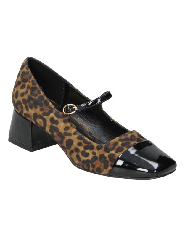 Zapatos de tacón para mujer D’ANGELA DDN29008 animal print