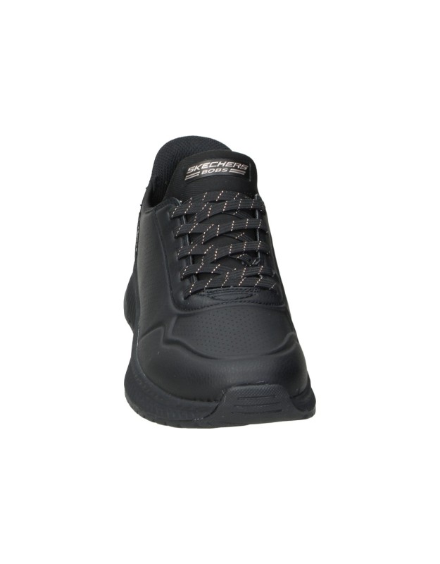 Zapatillas para mujer SKECHERS Slip-ins Bobs Squad 4 Staple Look 117740-BLK negro